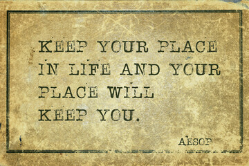 your place Aesop