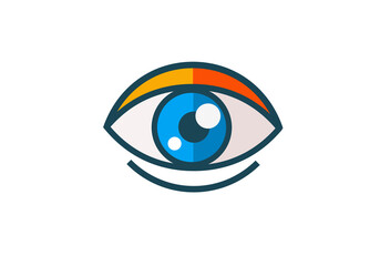 Eye icon - eye symbol. flat eye sign vector
