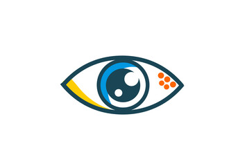 Eye icon - eye symbol. flat eye sign vector
