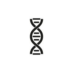 DNA icon. Simple vector illustration on a white background