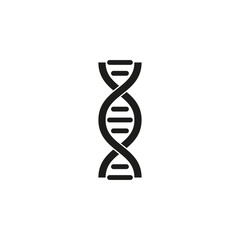 DNA icon. Simple vector illustration on a white background