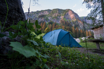 Schweiz im Weisstannental im Sommer