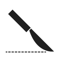 scalpel equipment healthcare medical and hospital pictogram silhouette style icon