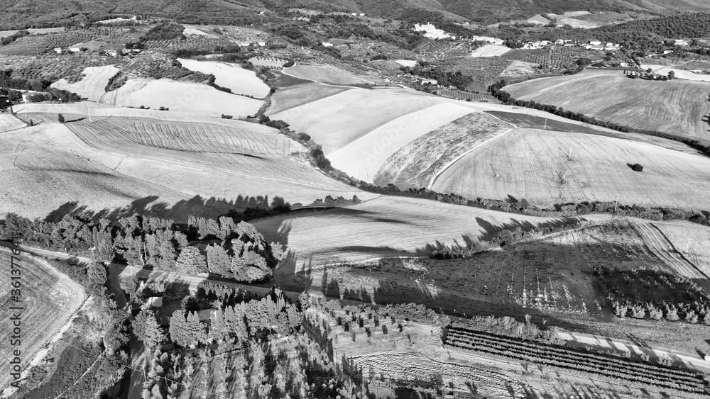 Wall mural Aerial view of Tuscan countryisde, Italy