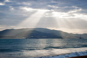 clouds over the sea