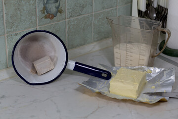 Cone cakes with jam.