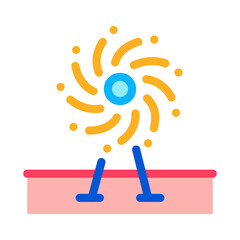 firework decorative icon vector. firework decorative sign. color symbol illustration