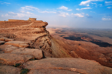 Makhtesh Ramon is an erosive crater in the Israel's Negev desert. © dotsikalex1
