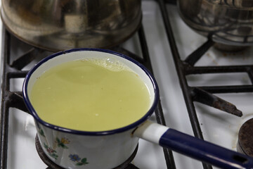 Hot ginger drink.