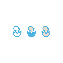 duck eggs icon flat vector logo design trendy