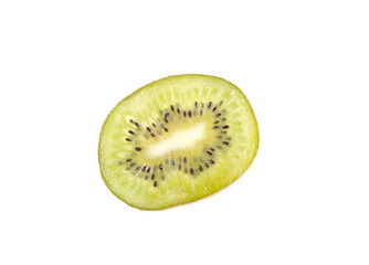 Kiwi cutaway on a white background