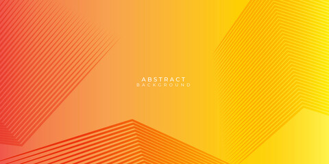Abstract orange yellow geometric design templates for posters, covers, wallpapers with place for text. Flat style vector