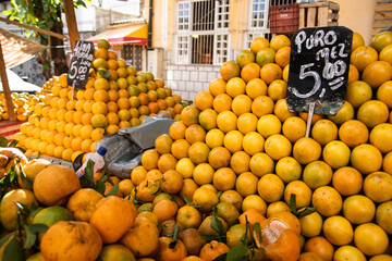 Fresh fruits at street market in Rio de Janeiro