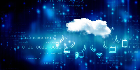 Digital Abstract technology background,2d illustration