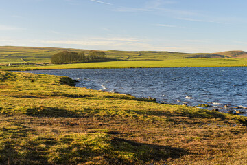 Photo of a beautiful lagoon in the nature in the UK