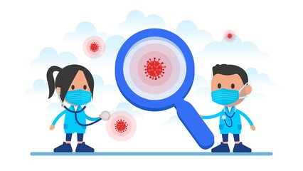 Scientists and doctors study Coronavirus.