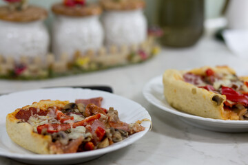 Pizza home in Polish conditions.