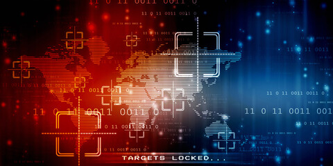 2d illustration world map abstract background