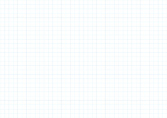 Pattern of Blue Square Line Grid on White Background