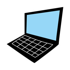 Isolated digital laptop vector design