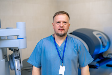 Doctor in medical office. Medical worker in medic chamber. Medical concept.