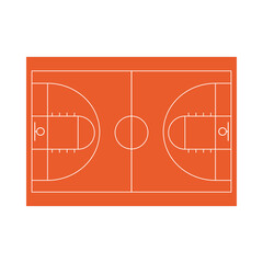 court of basketball sport vector design