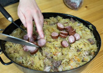 Bigos traditional Polish dish.
