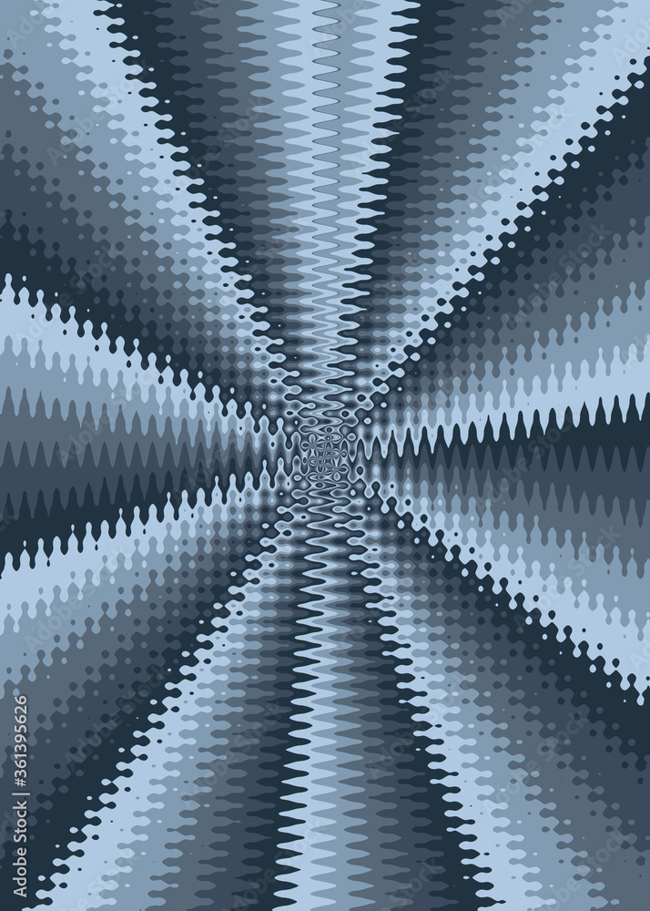 Wall mural blue graphic elements. dynamic lines. gradient banners with flowing liquid forms. template for the d