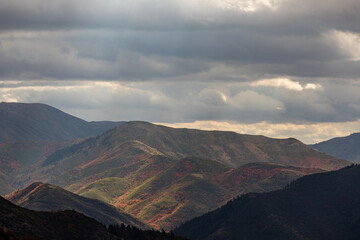 Naklejka na ściany i meble Scenic LAndscape in the Utah Mountains in Autumn