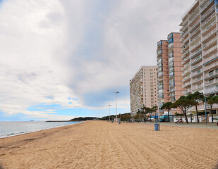 Fully equipped modern Spanish city beach Platja d'Aro, Girona, Spain