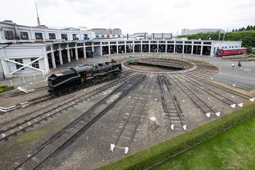 京都鉄道博物館 扇形車庫 -現存する日本最古の鉄筋コンクリート造り-