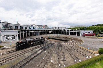 Fototapeta premium 京都鉄道博物館 扇形車庫 -現存する日本最古の鉄筋コンクリート造り-