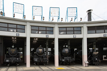 京都鉄道博物館 扇形車庫 -蒸気機関車-