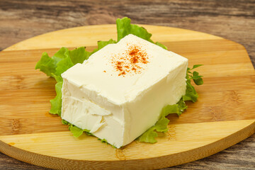 Greek traditional soft feta cheese