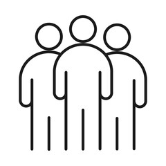 businesspeople group business management developing successful line style icon