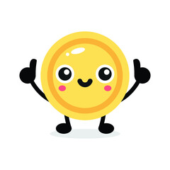 mascot character coin funny cut