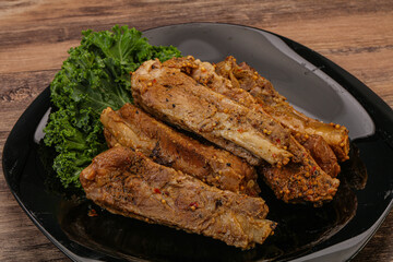 Stewed pork ribs with spices