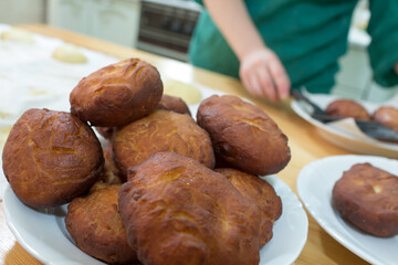 Homemade donuts.