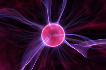 abstract plasma glowing sphere