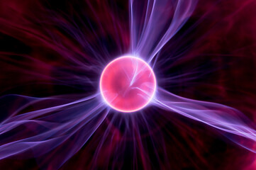 abstract plasma glowing sphere