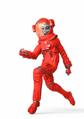 alien astronaut is running late