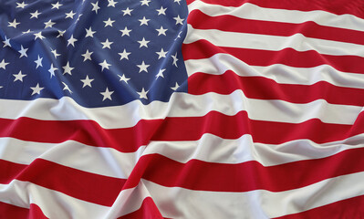 Rippled USA flag