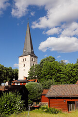 Fototapeta na wymiar Norberg church tower
