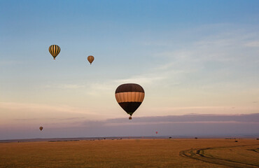 Hot air balloon safari in Masai Mara, Kenya