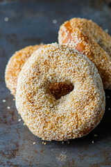 Sesame seed bagels