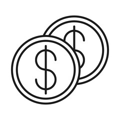 money financial business management developing successful line style icon