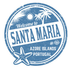 Welcome to Santa Maria sign or stamp