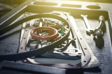 New Set Gaskets And Oil