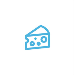cheese icon flat vector logo design trendy