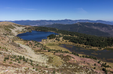 Neila lagoons and surrounding area in Burgos (Spain)